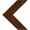 Ekena Millwork 12"W x 14"H x 3/4"D Vintage Farmhouse 3 1/2" Chevron, Barnwood Decor Collection, Weathered Brown DECR12X14X075CHVBR - alternate 1